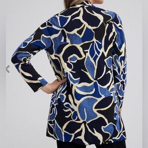 CHICOS _ Travelers Collection Floral Cardigan